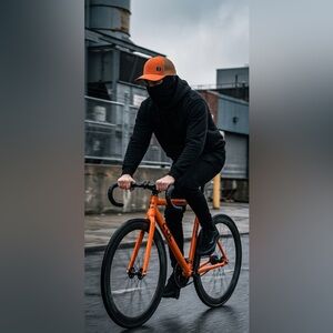 TOFU orange mesh cap